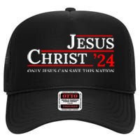 Jesus Christ 24 Only Jesus Can Save This Nation High Crown Mesh Back Trucker Hat