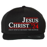 Jesus Christ 24 Only Jesus Can Save This Nation Wool Snapback Cap