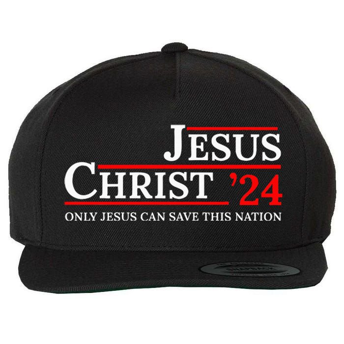 Jesus Christ 24 Only Jesus Can Save This Nation Wool Snapback Cap