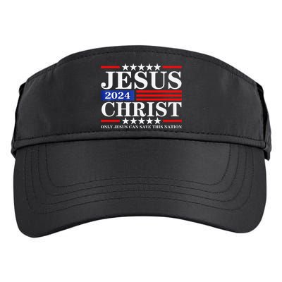 Jesus Christ 2024 Only Jesus Can Save This Nation Premium Adult Drive Performance Visor