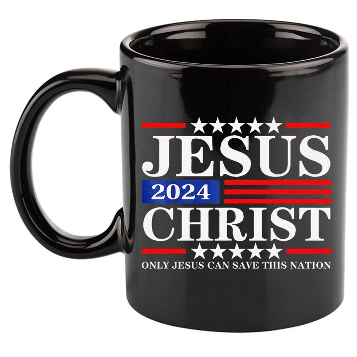 Jesus Christ 2024 Only Jesus Can Save This Nation Premium 11oz C Handle Ceramic Mug