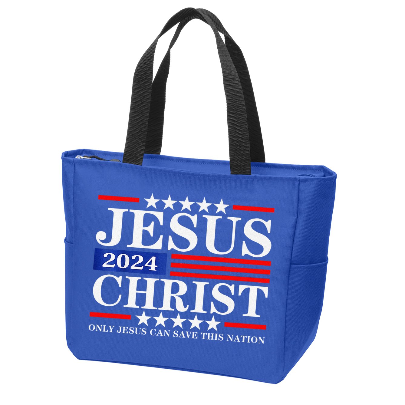 Jesus Christ 2024 Only Jesus Can Save This Nation Premium Zip Tote Bag