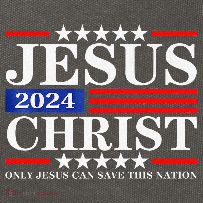 Jesus Christ 2024 Only Jesus Can Save This Nation Premium Cotton Canvas Backpack
