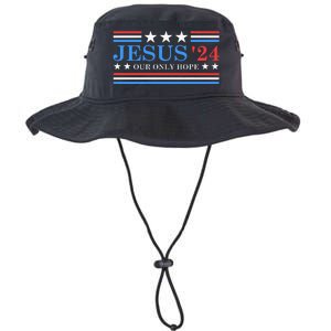 Jesus Christ 2024 President Usa Election Political Parody Legacy Cool Fit Booney Bucket Hat