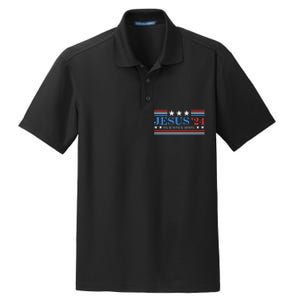 Jesus Christ 2024 President Usa Election Political Parody Dry Zone Grid Polo