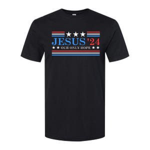 Jesus Christ 2024 President Usa Election Political Parody Softstyle CVC T-Shirt