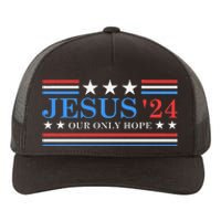 Jesus Christ 2024 President Usa Election Political Parody Yupoong Adult 5-Panel Trucker Hat