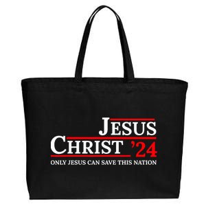 Jesus Christ 24 Only Jesus Can Save This Nation Cotton Canvas Jumbo Tote