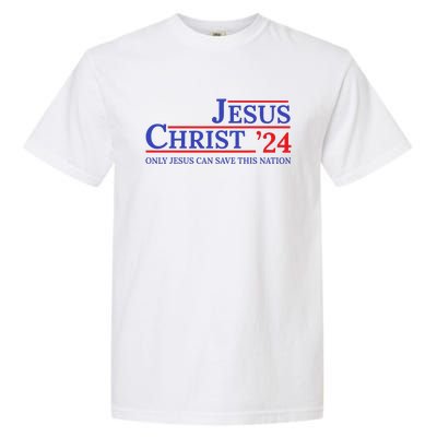 Jesus Christ 24 Only Jesus Can Save This Nation Garment-Dyed Heavyweight T-Shirt