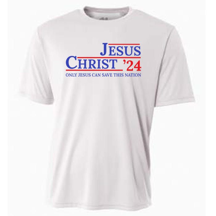 Jesus Christ 24 Only Jesus Can Save This Nation Cooling Performance Crew T-Shirt