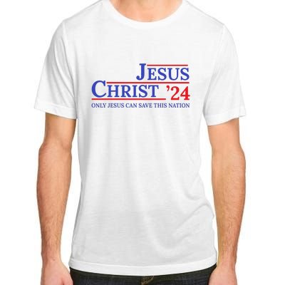 Jesus Christ 24 Only Jesus Can Save This Nation Adult ChromaSoft Performance T-Shirt