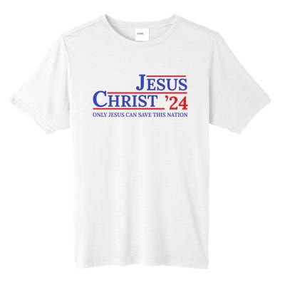 Jesus Christ 24 Only Jesus Can Save This Nation Tall Fusion ChromaSoft Performance T-Shirt