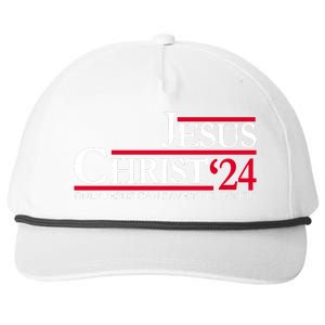 Jesus Christ 24 Only Jesus Can Save This Nation Snapback Five-Panel Rope Hat