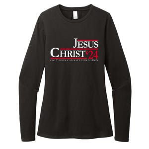 Jesus Christ 24 Only Jesus Can Save This Nation Womens CVC Long Sleeve Shirt