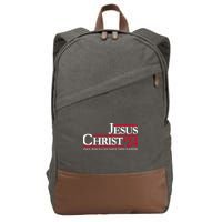 Jesus Christ 24 Only Jesus Can Save This Nation Cotton Canvas Backpack