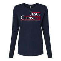 Jesus Christ 24 Only Jesus Can Save This Nation Womens Cotton Relaxed Long Sleeve T-Shirt