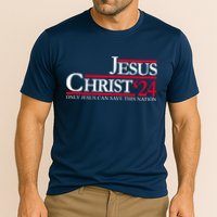 Jesus Christ 24 Only Jesus Can Save This Nation Cooling Performance Crew T-Shirt