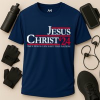 Jesus Christ 24 Only Jesus Can Save This Nation Cooling Performance Crew T-Shirt
