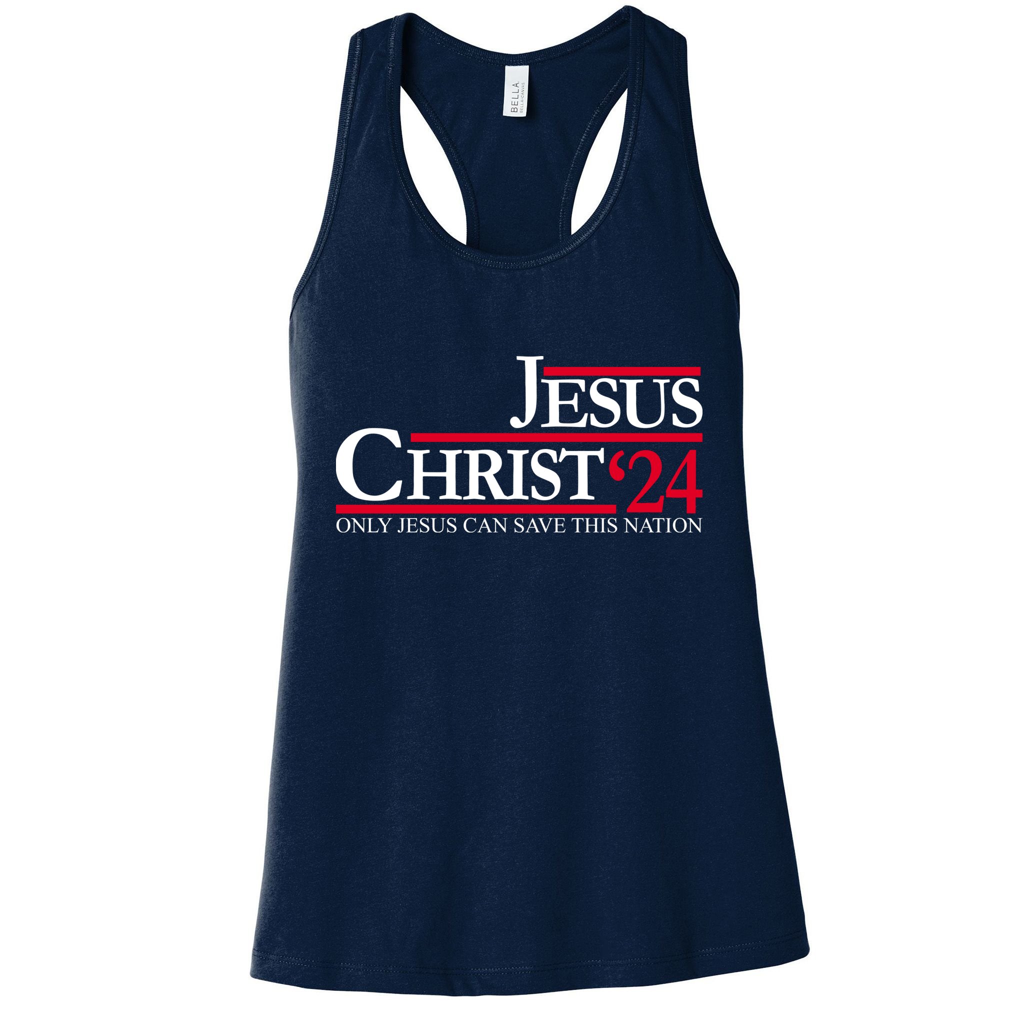 Jesus Christ 24 Only Jesus Can Save This Nation Womens Tank Top