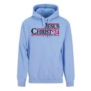 Jesus Christ 24 Only Jesus Can Save This Nation Unisex Surf Hoodie