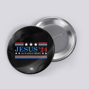 Jesus Christ 2024 President USA Election Political Parody Button