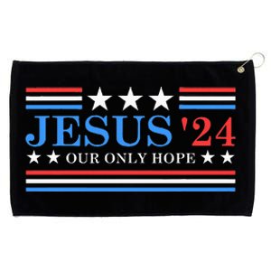 Jesus Christ 2024 President USA Election Political Parody Grommeted Golf Towel