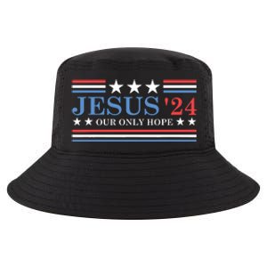 Jesus Christ 2024 President Usa Election Political Parody Cool Comfort Performance Bucket Hat