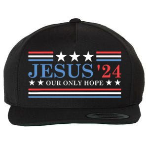 Jesus Christ 2024 President Usa Election Political Parody Wool Snapback Cap