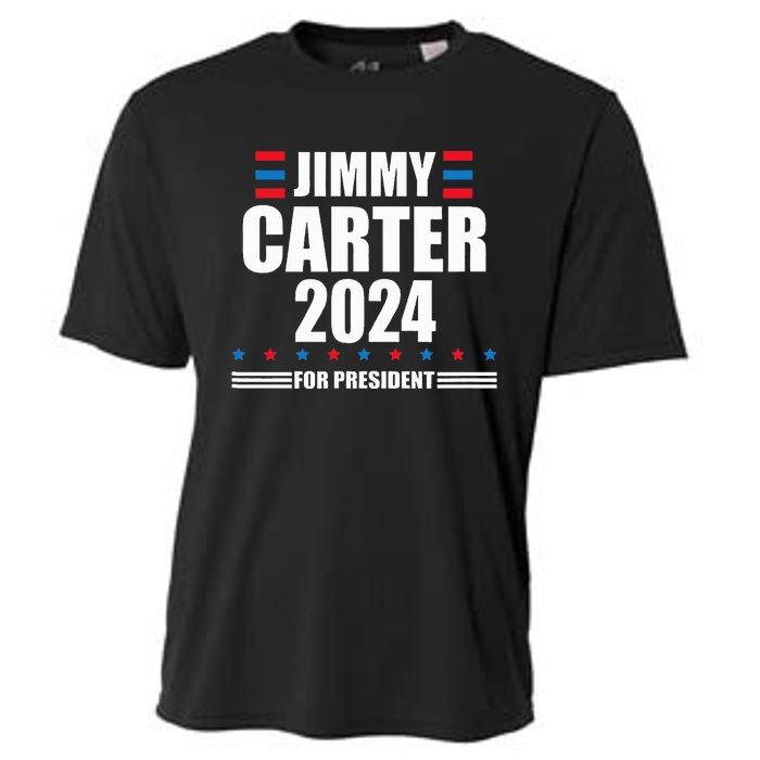 Jimmy Carter 2024 Carter 24 President Liberal Democrat Cooling Performance Crew T-Shirt