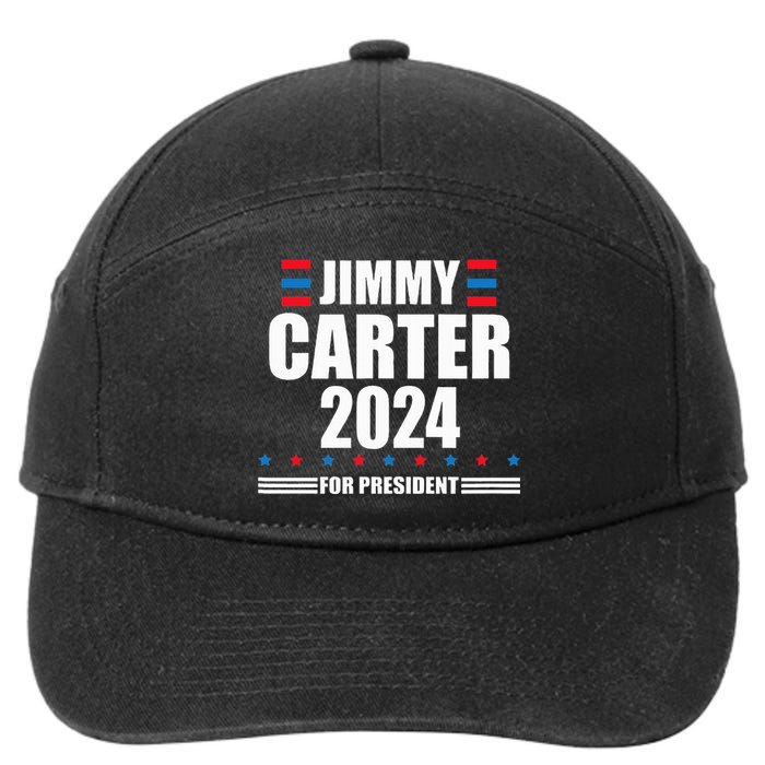 Jimmy Carter 2024 Carter 24 President Liberal Democrat 7-Panel Snapback Hat