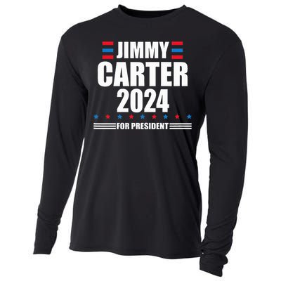 Jimmy Carter 2024 Carter 24 President Liberal Democrat Cooling Performance Long Sleeve Crew