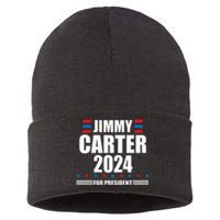 Jimmy Carter 2024 Carter 24 President Liberal Democrat Sustainable Knit Beanie