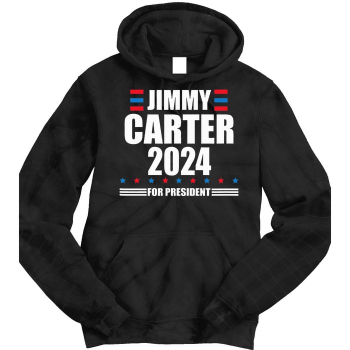 Jimmy Carter 2024 Carter 24 President Liberal Democrat Tie Dye Hoodie