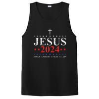 Jesus Christ 2024 Make America Pray Believe Again Christian PosiCharge Competitor Tank