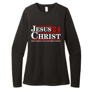 Jesus Christ 2024 Only Jesus Can Save This Nation Womens CVC Long Sleeve Shirt