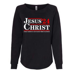 Jesus Christ 2024 Only Jesus Can Save This Nation Womens California Wash Sweatshirt