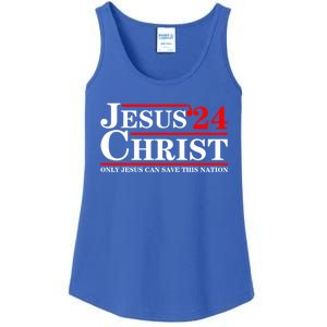 Jesus Christ 2024 Only Jesus Can Save This Nation Ladies Essential Tank