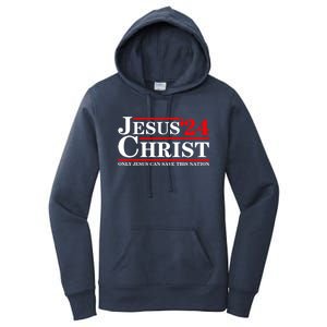 Jesus Christ 2024 Only Jesus Can Save This Nation Women's Pullover Hoodie