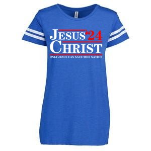 Jesus Christ 2024 Only Jesus Can Save This Nation Enza Ladies Jersey Football T-Shirt