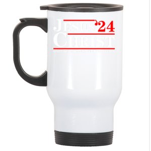 Jesus Christ 2024 Only Jesus Can Save This Nation Stainless Steel Travel Mug