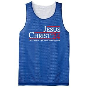 Jesus Christ 2024 Only Jesus Can Save This Nation Mesh Reversible Basketball Jersey Tank