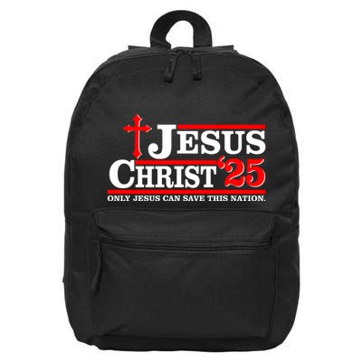 Jesus Christ 2025 Only Jesus Can Save This Nation Christian Catholic 16 in Basic Backpack