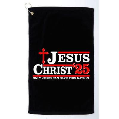 Jesus Christ 2025 Only Jesus Can Save This Nation Christian Catholic Golf Towel