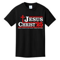 Jesus Christ 2025 Only Jesus Can Save This Nation Christian Catholic Kids T-Shirt