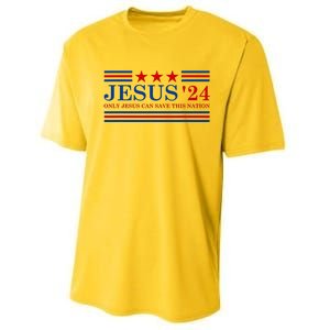 Jesus Christ 2024 President Usa Election Performance Sprint T-Shirt