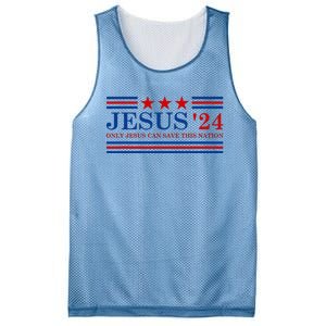 Jesus Christ 2024 President Usa Election Mesh Reversible Basketball Jersey Tank