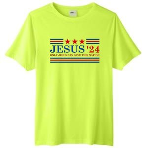 Jesus Christ 2024 President Usa Election Tall Fusion ChromaSoft Performance T-Shirt