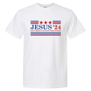 Jesus Christ 2024 President Usa Election Garment-Dyed Heavyweight T-Shirt