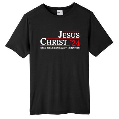 Jesus Christ 24 Only Jesus Can Save This Nation Tall Fusion ChromaSoft Performance T-Shirt