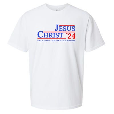 Jesus Christ 24 Only Jesus Can Save This Nation Sueded Cloud Jersey T-Shirt